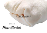Cream - Fleece Blanket